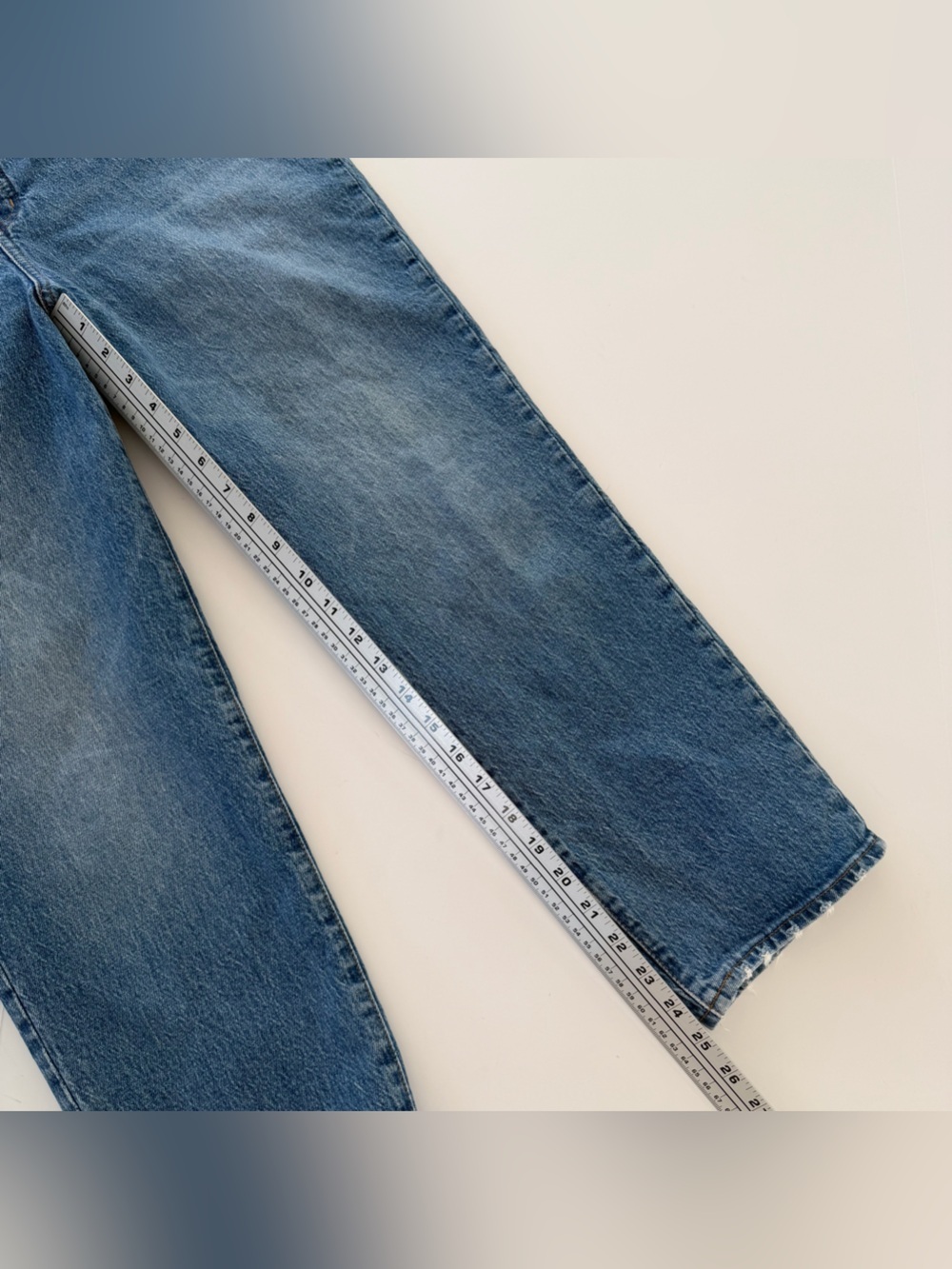 Madewell Jeans Womens 32 Petite Classic Straight Ankle Crop High Rise - Picture 4 of 10